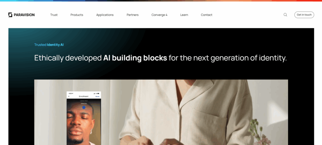Paravision specializes in AI-driven biometric verification and deepfake detection