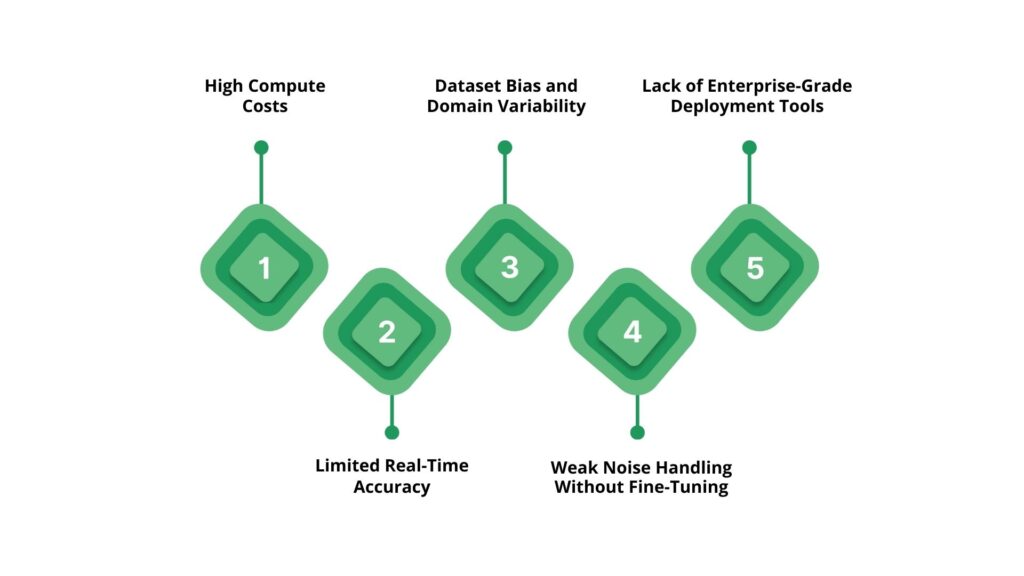 Limitations of Open-Source Speech-to-Text Models