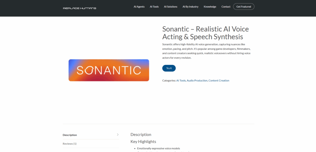 Sonantic