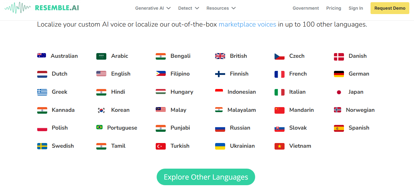 Select Indonesian Language or Upload Voice Samples