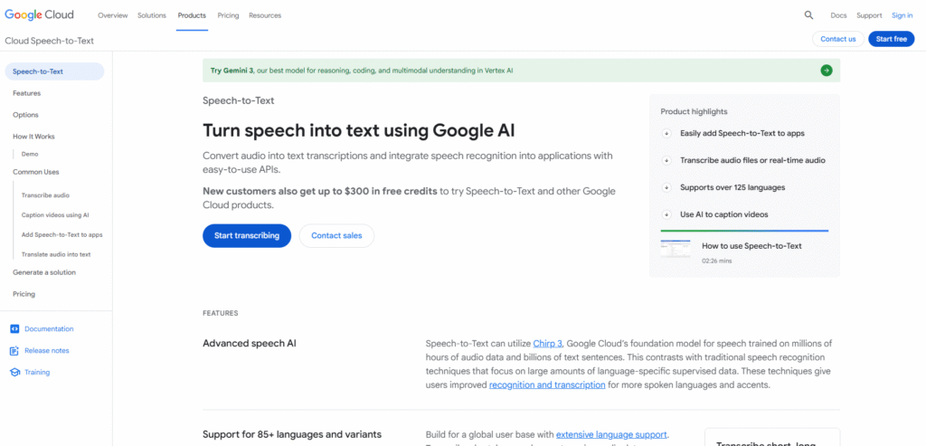 Google Cloud Text-to-Speech