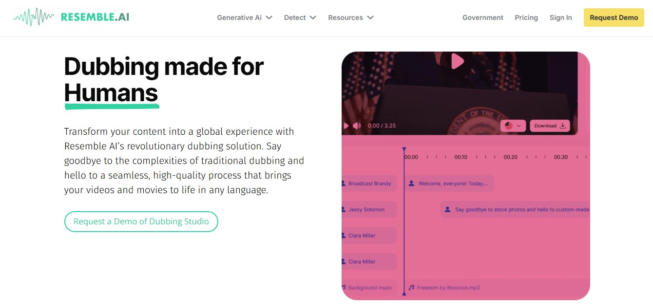 Resemble AI Is the Smartest Choice for Your Dubbing Setup