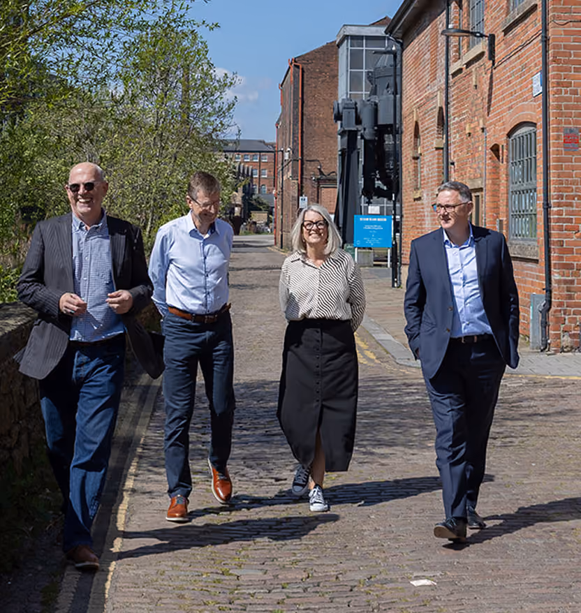 Eximia team walking outside