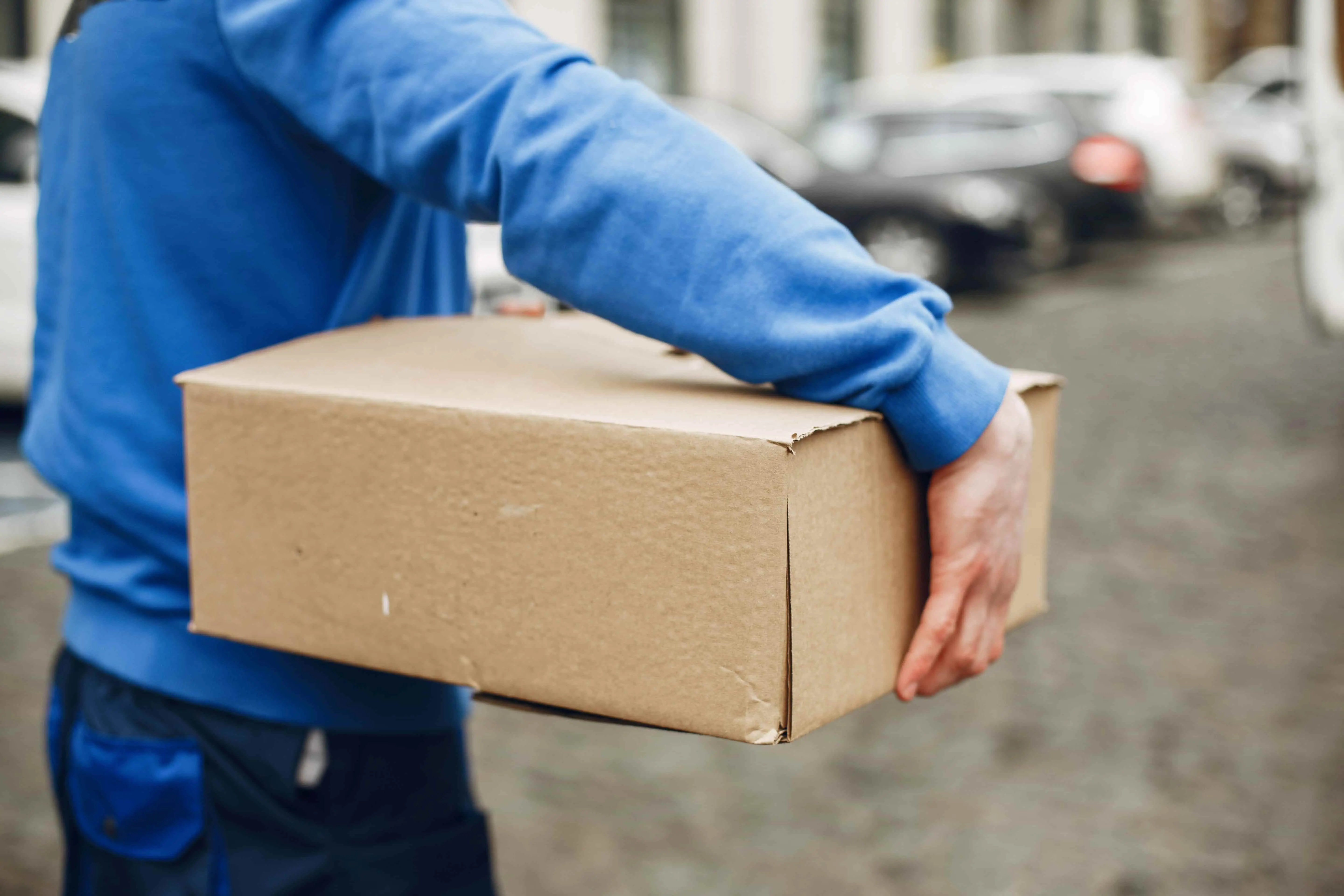 Box being carried