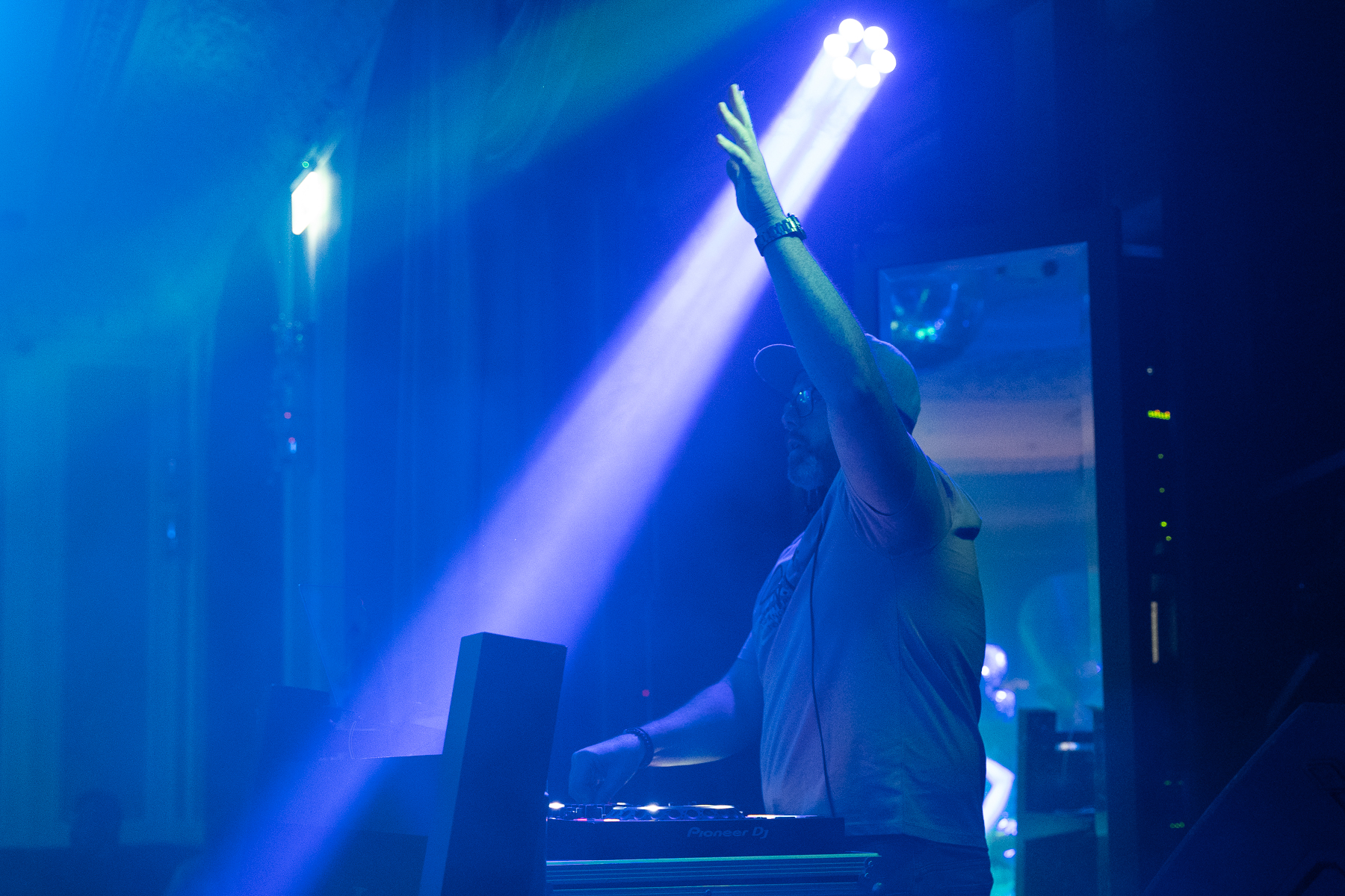 Brian Hennessy behind the decks