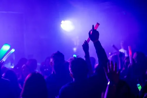 Brian Hennessy DJing at a premium indoor event