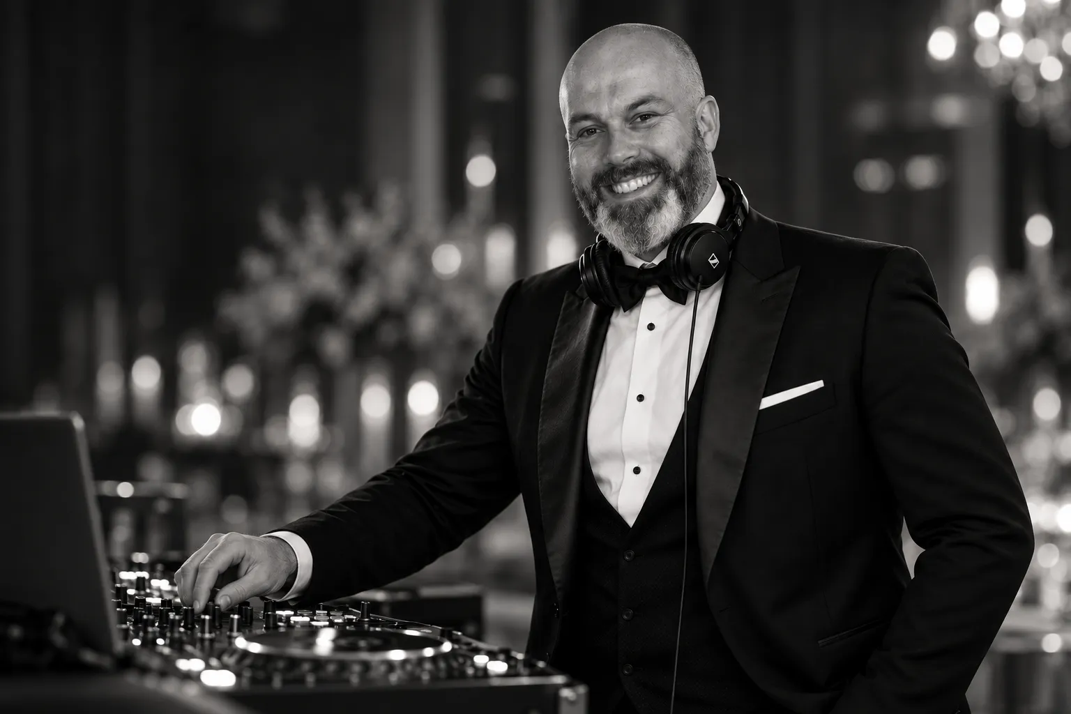 Brian Hennessy behind the decks