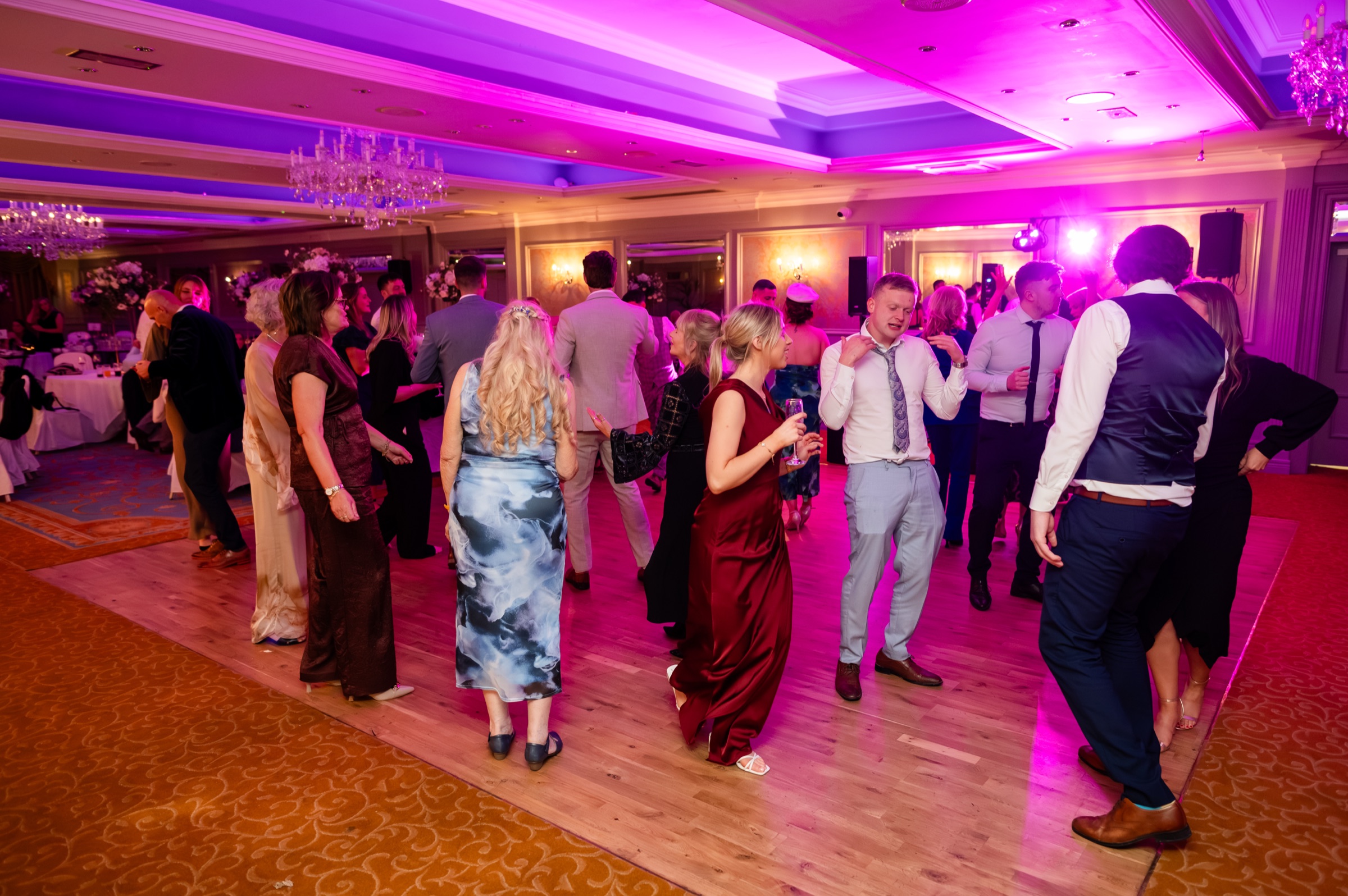 Guests on the dance floor at an Irish wedding — Brian Hennessy wedding DJ