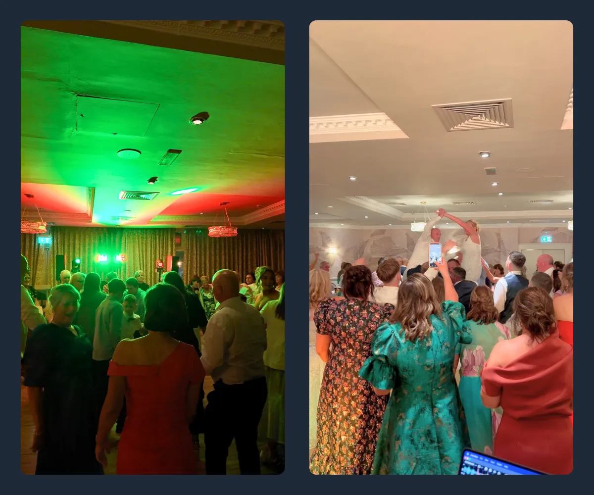 Wedding dance floor at an Irish wedding — Brian Hennessy DJ