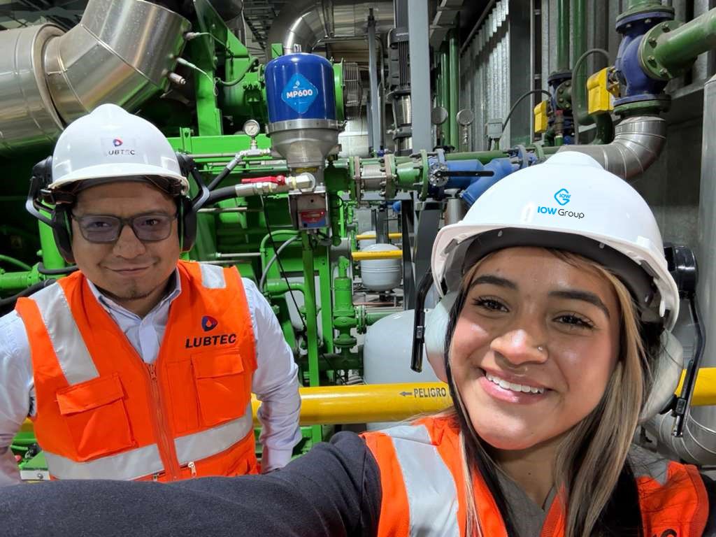 IOW Group engineers in engine room.