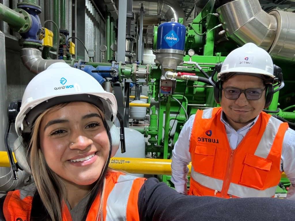 IOW Group engineers in engine room.