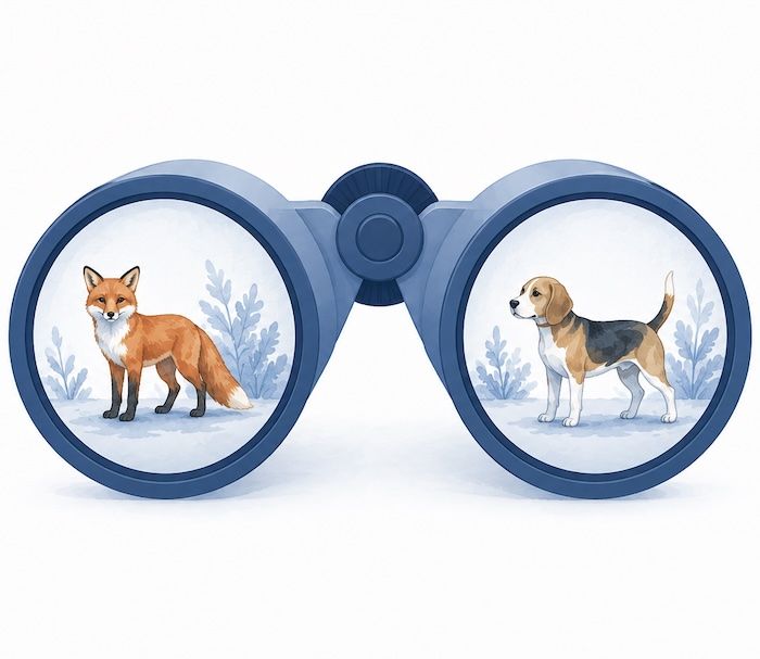Fox and hound visual discrimination task