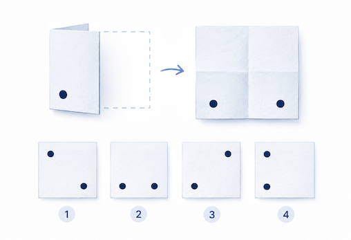 Paper-folding visuospatial task