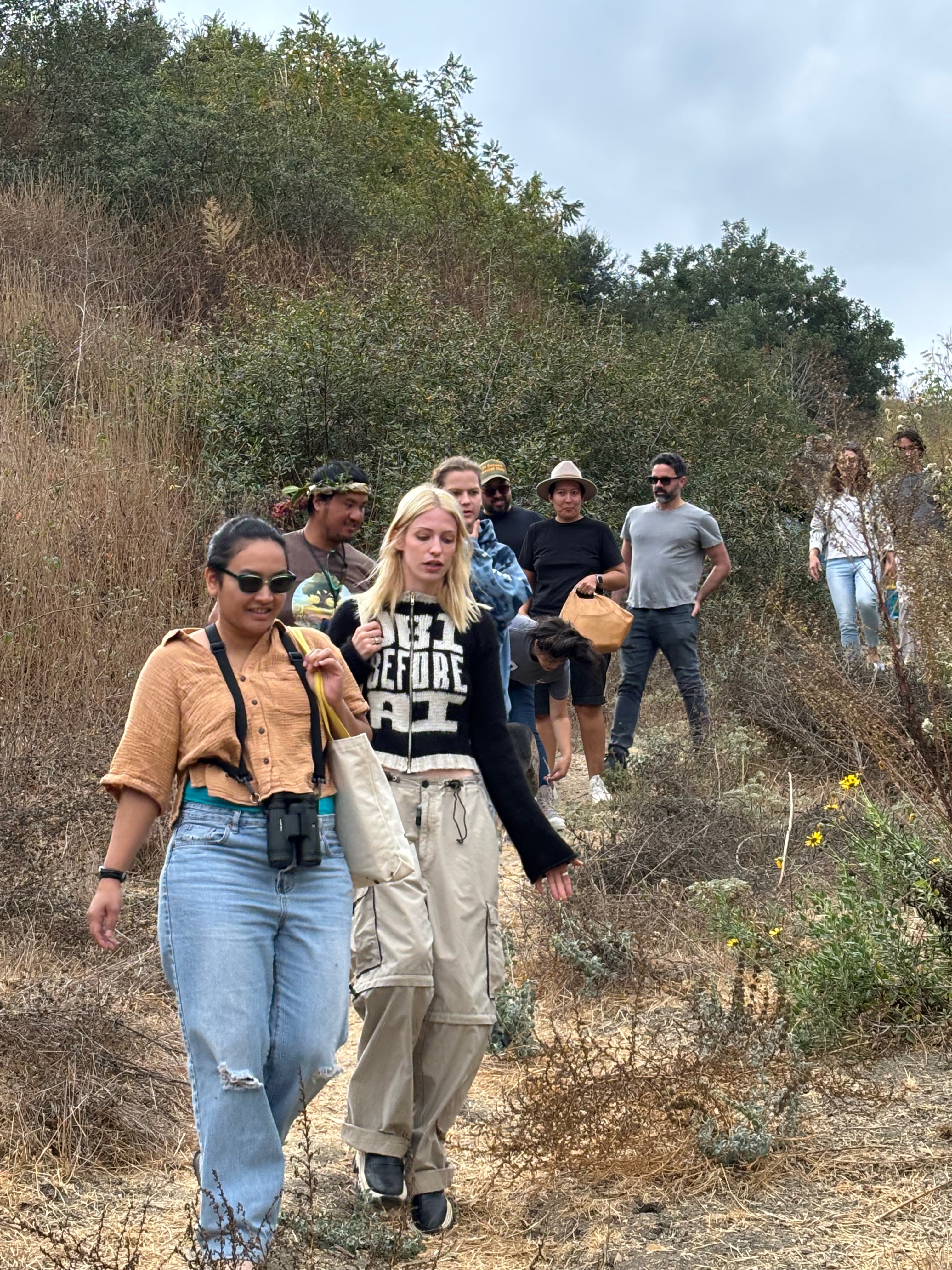 hikers on the hill