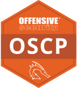 OSCP certification badge, issued by OffSec