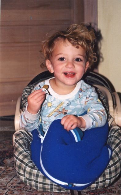 Thumper as a curly-haired little boy