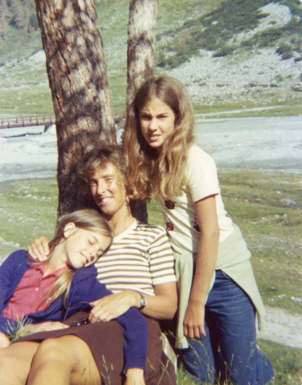 Our mother with Melanie and Michele