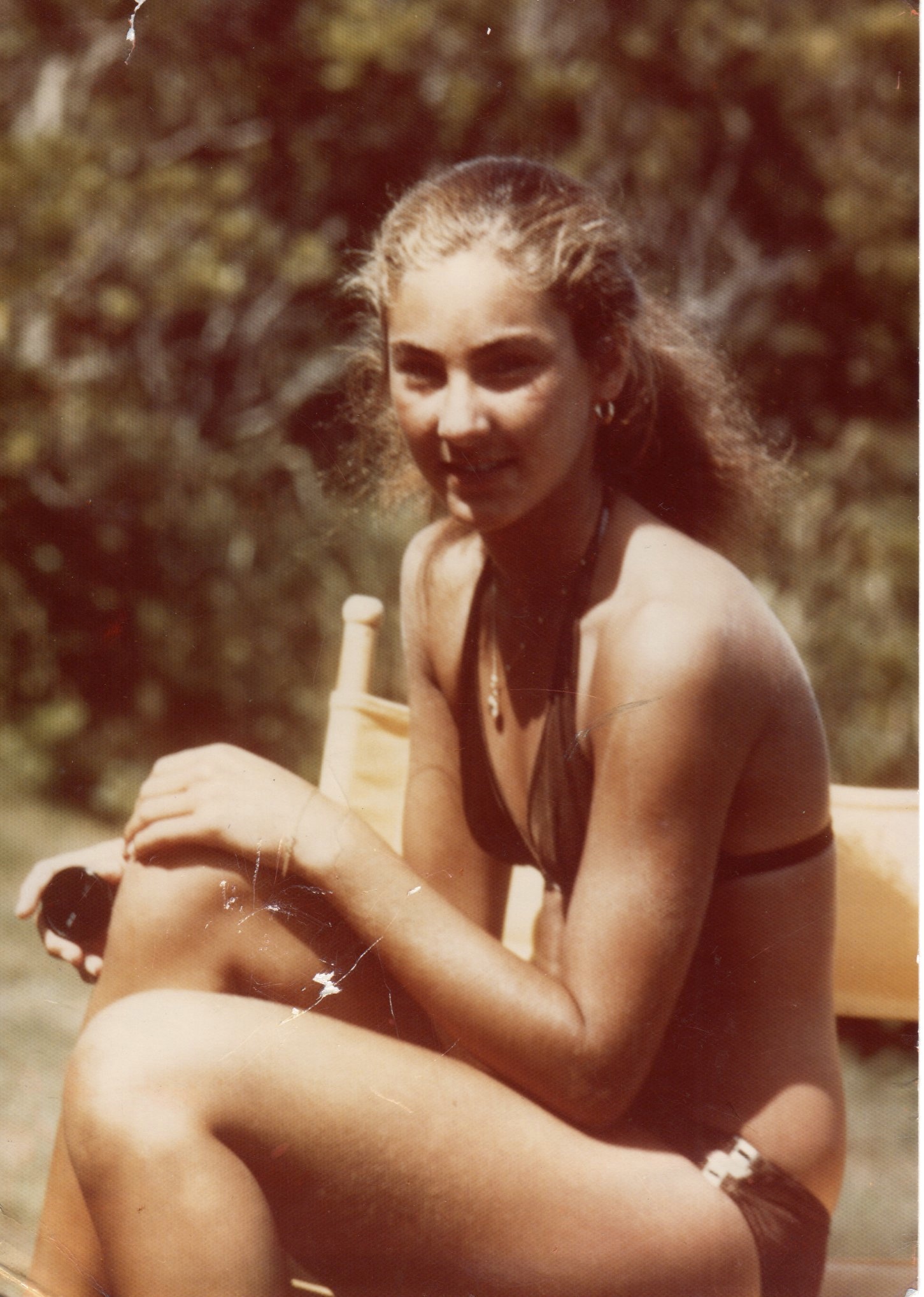 Melanie as a teenager