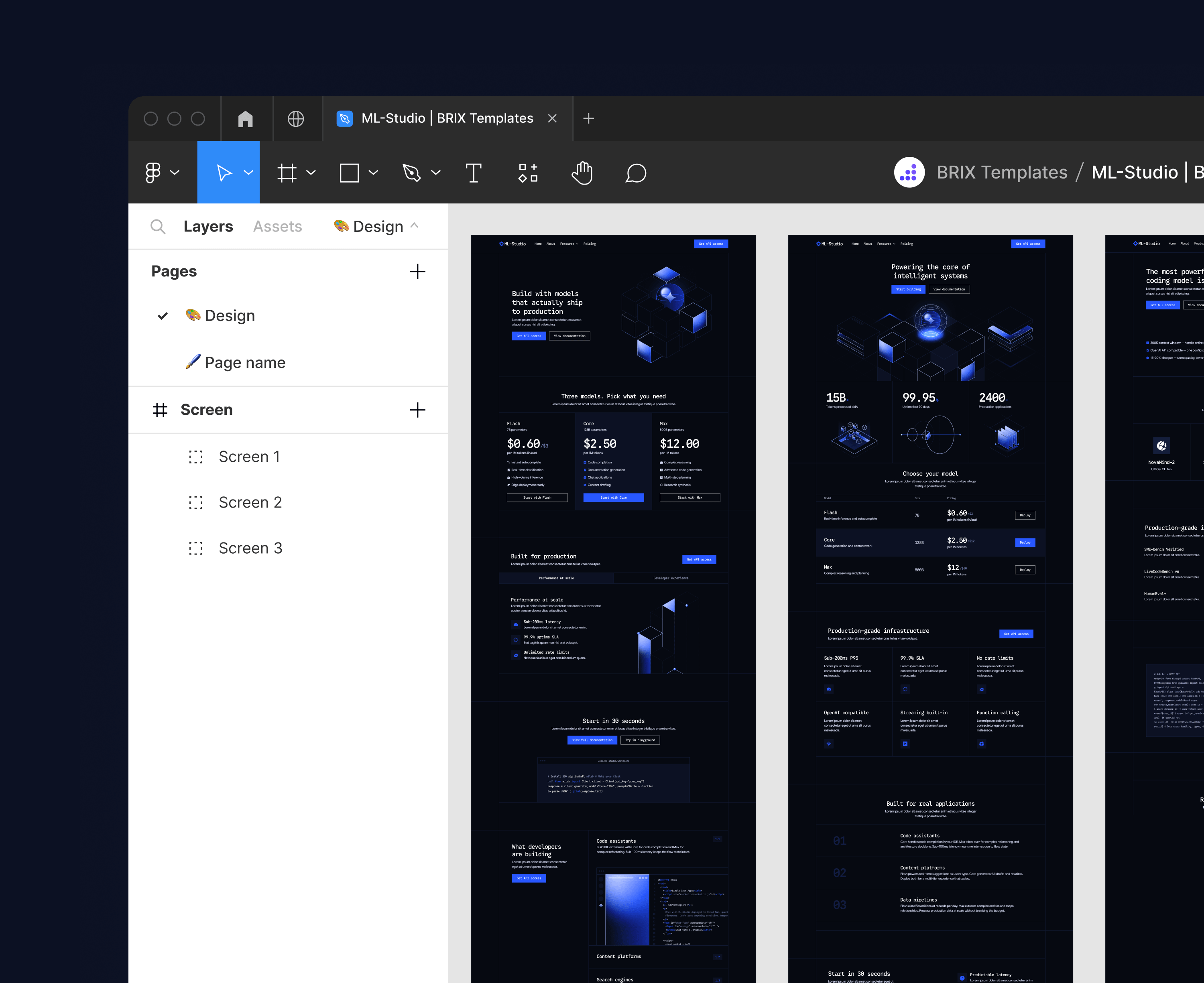 ML-Studio - Figma File Included - AI Research Lab Webflow Template | Brix Templates