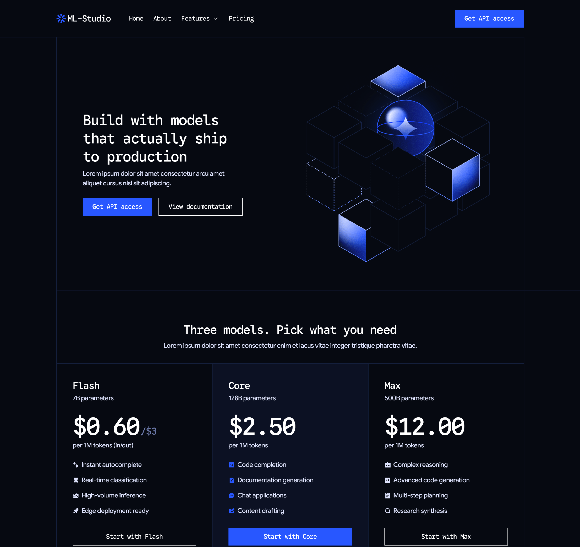 ML-Studio - Home V1 Main Page - AI Research Lab Webflow Template | Brix Templates