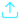 Blue upward arrow with a small horizontal line below it.