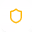 Outline of a yellow shield with a gear icon inside it.