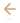 Single left-pointing black arrow on transparent background.