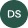 Green circle with white initials DS in the center on a dark background.