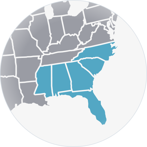 Gulfstream service area map