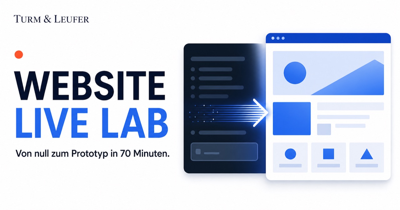 Website Live Lab – von null zum Prototyp in 70 Minuten