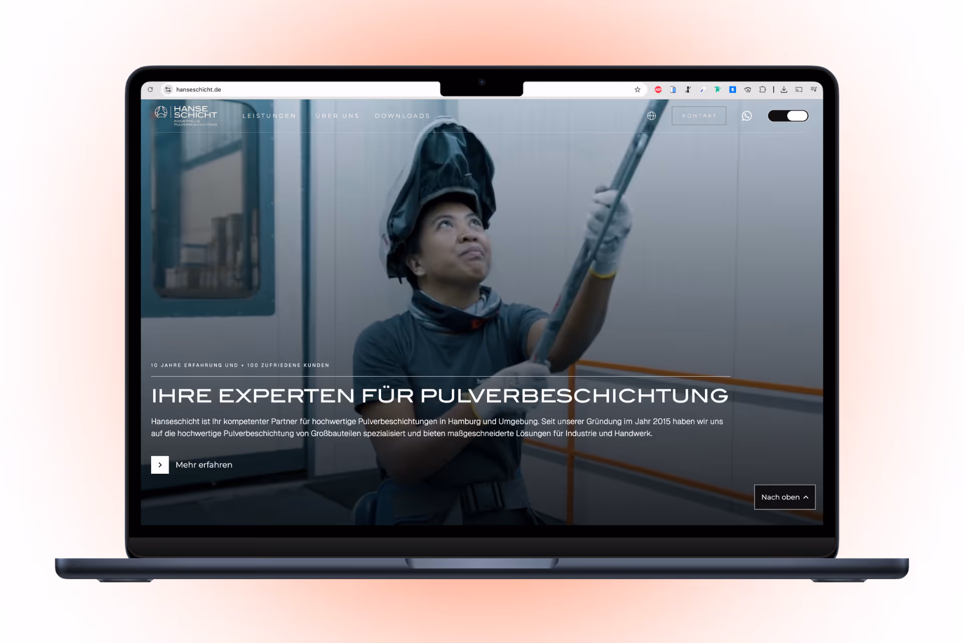 Hanseschicht GmbH – Website Screenshot