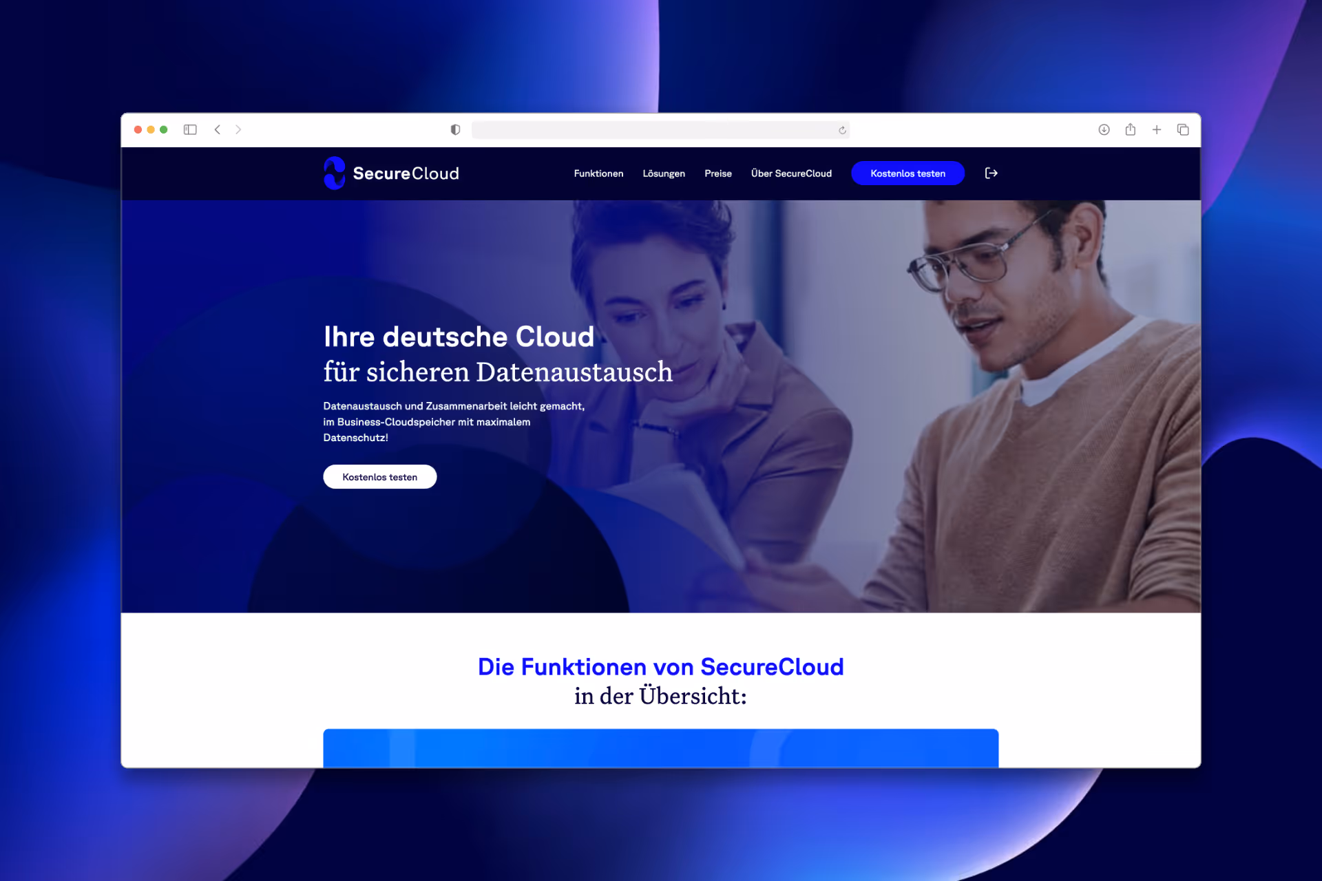 SecureCloud GmbH – Website Screenshot