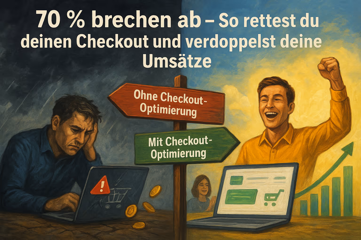 70 % brechen ab – So rettest du deinen Checkout und verdoppelst deine Umsätze