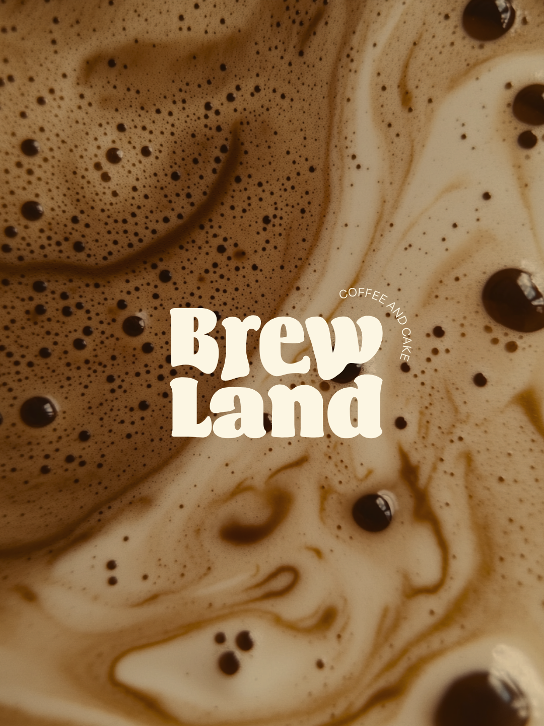 Das Logo von Brew Land - einer fiktiven Marke, designed von Máire Design.
