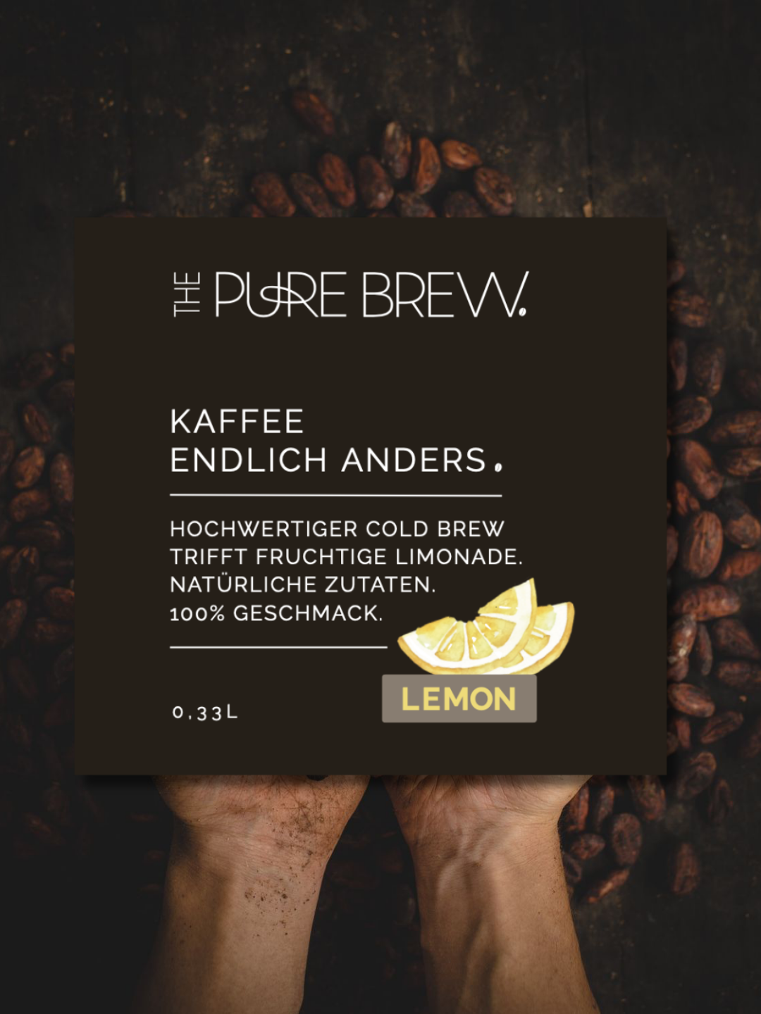 Bild eines Instagram-Beitrags: Ein Beitrag über das Branding von The Pure Brew – Kaffee endlich anders.