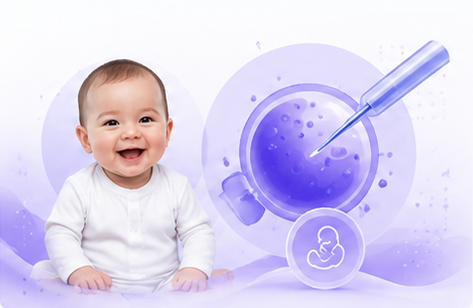 Baby and fertility treatment illustration