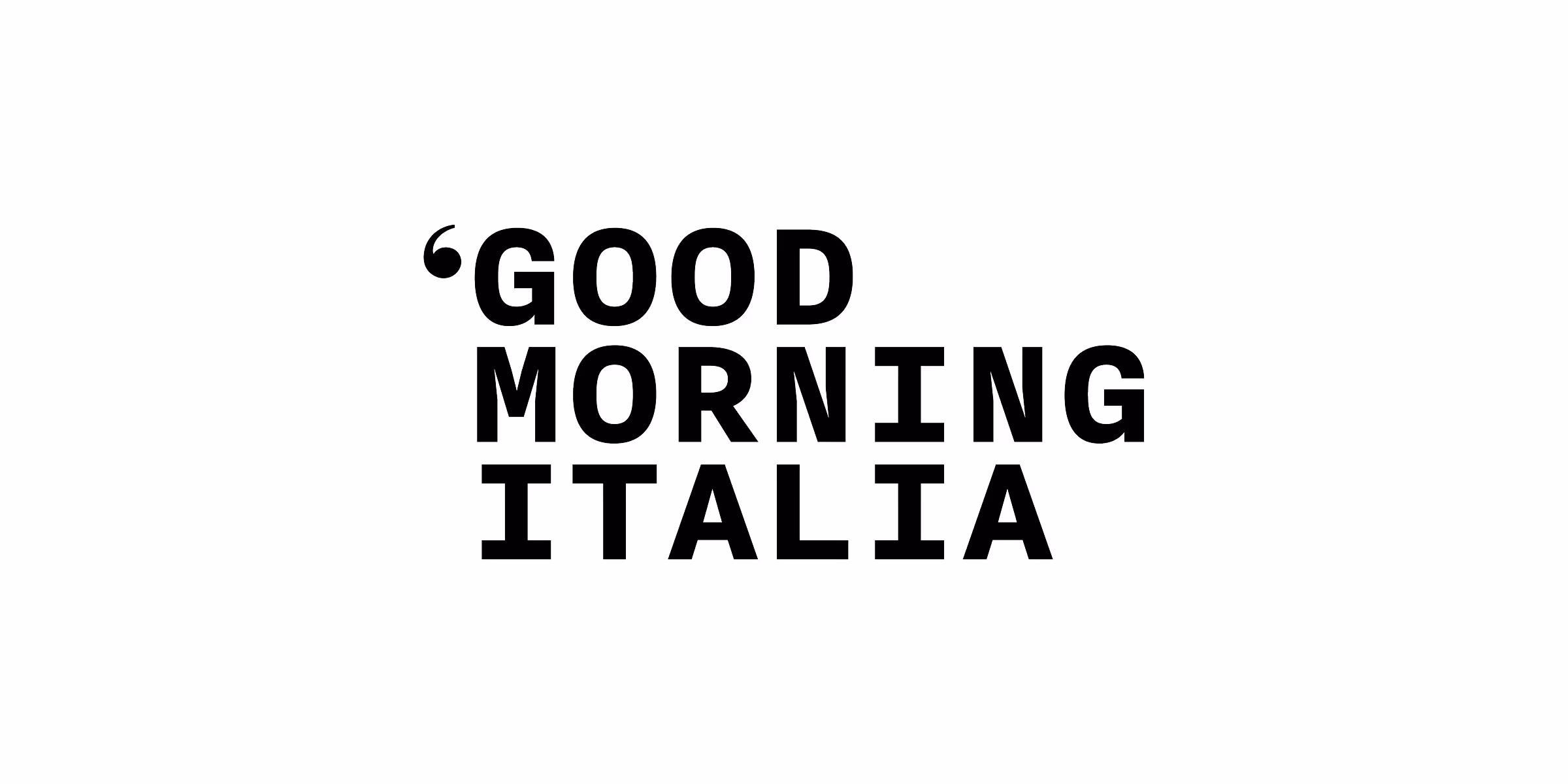Good Morning Italia