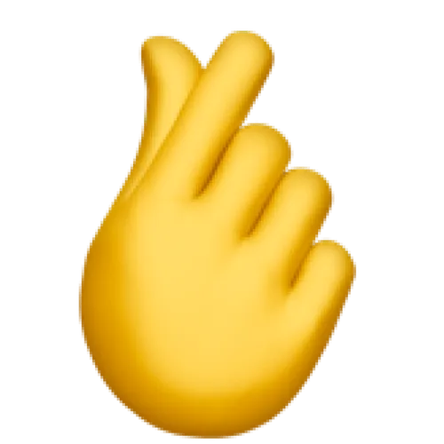Emoji della manina che sfrega indice e pollice, come ad indicare del denaro