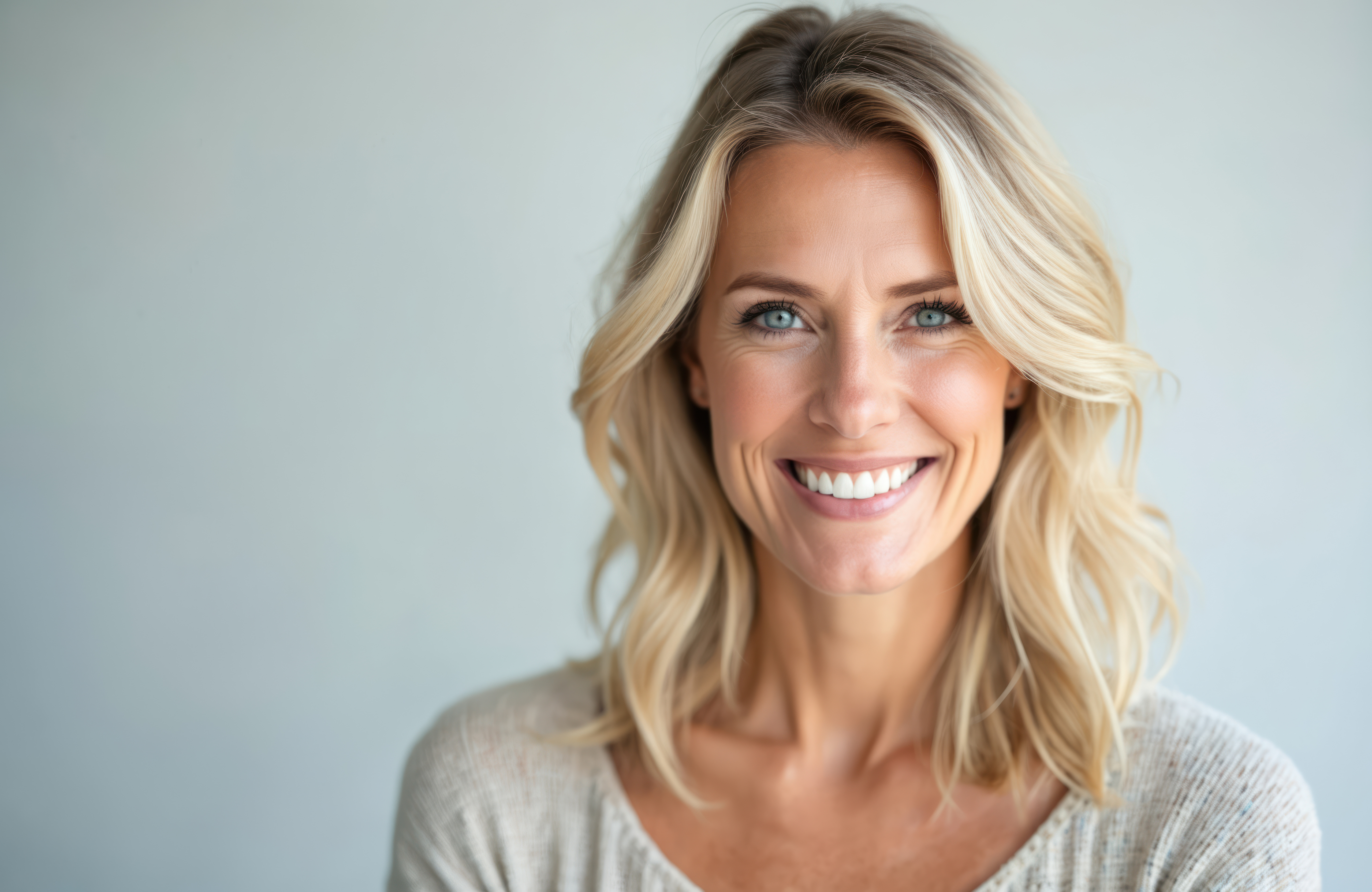 woman smiling