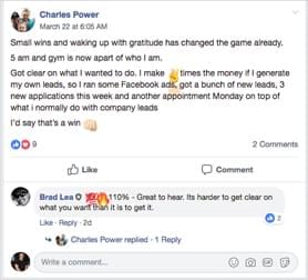 Charles Power testimonial