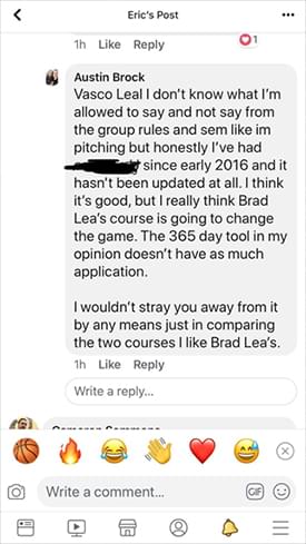 Austin Brock testimonial