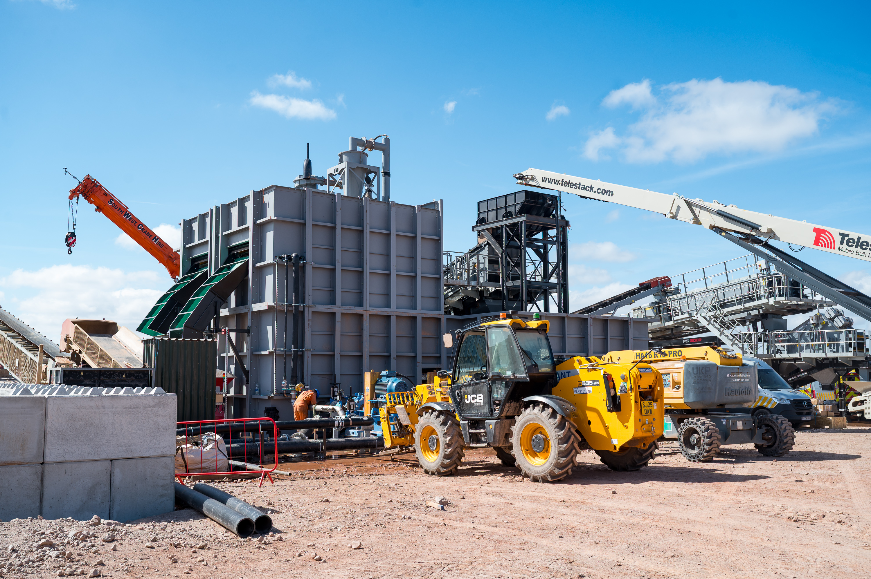 Placeholder: crusher and processing front end enclosure at Hemerdon Mine