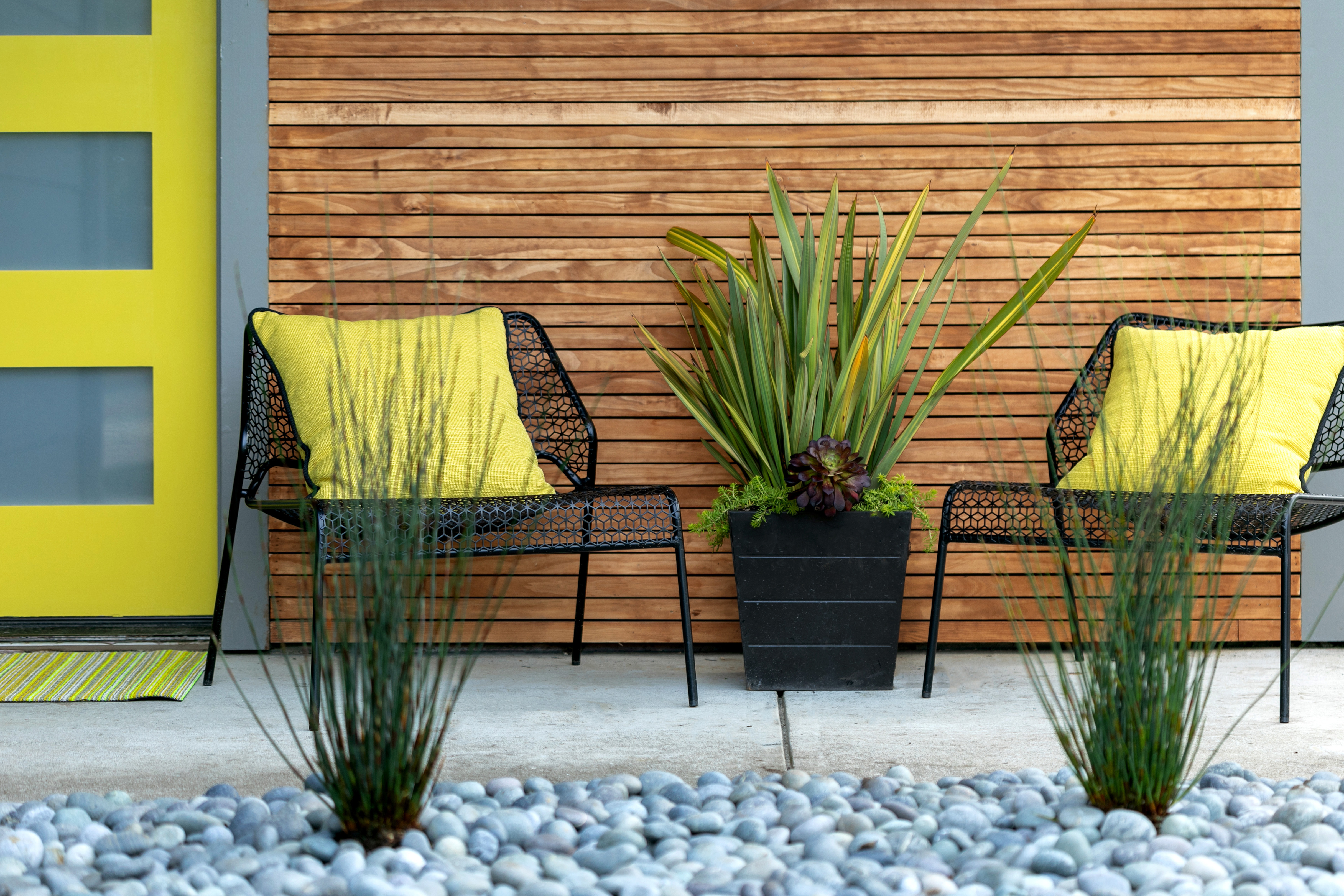 A Bay Area home's porch detail