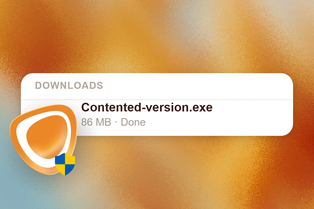 Step 1: open the Contented download to install the Windows desktop app