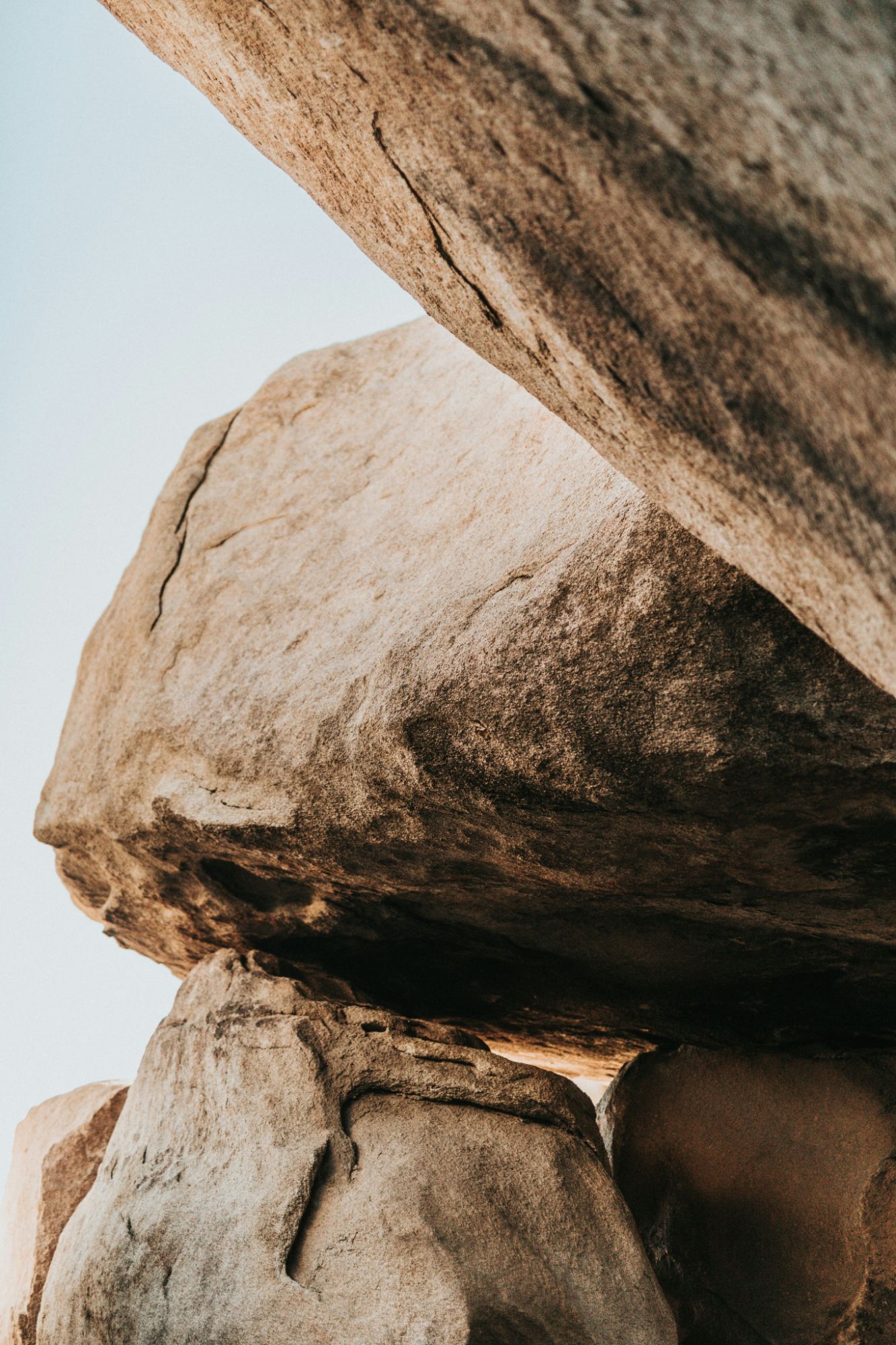 Granite rocks stacked in balance