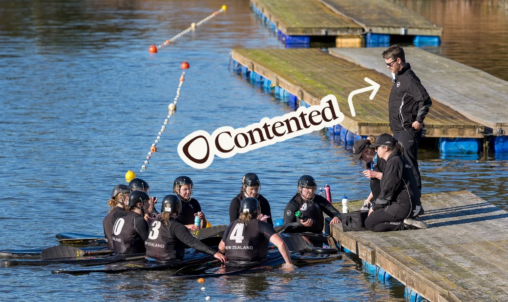 The U21 Paddle Ferns training with Contented