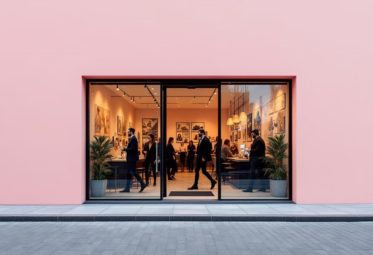 image of tattoo studio entrance