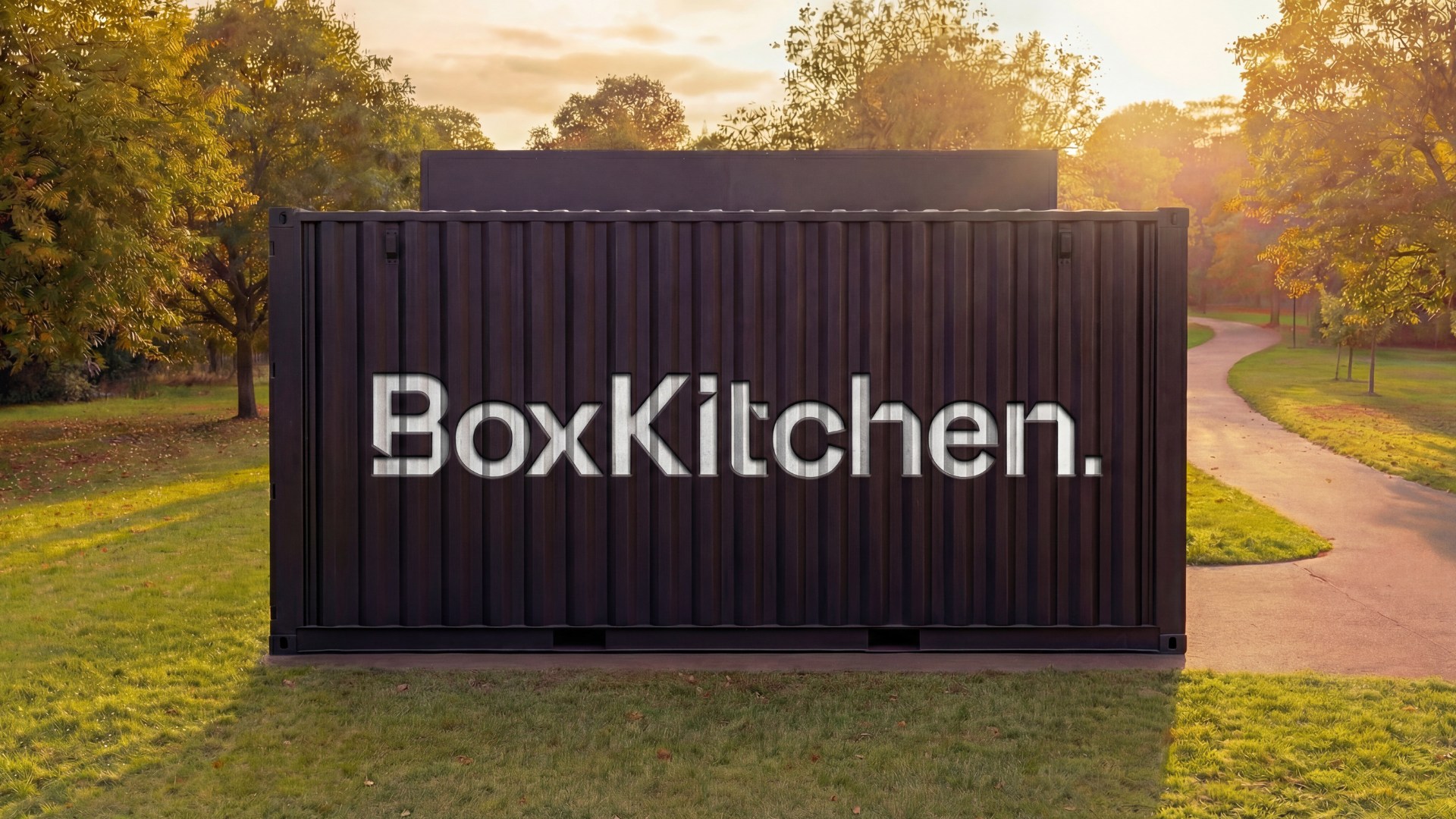 back of boxkithen streetfood unit UK 