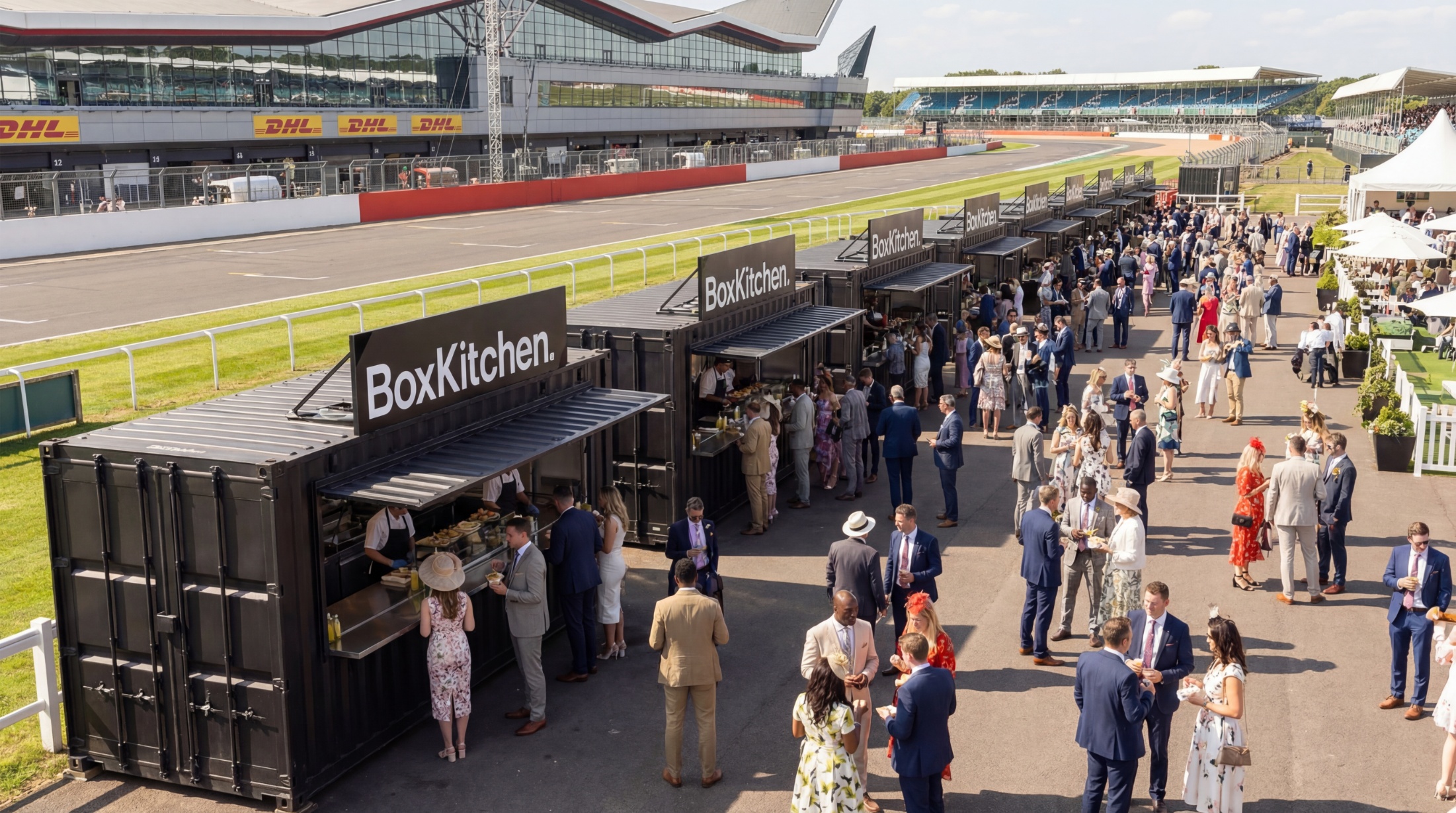 Raceday serving food vendors out of our streetfood units 
