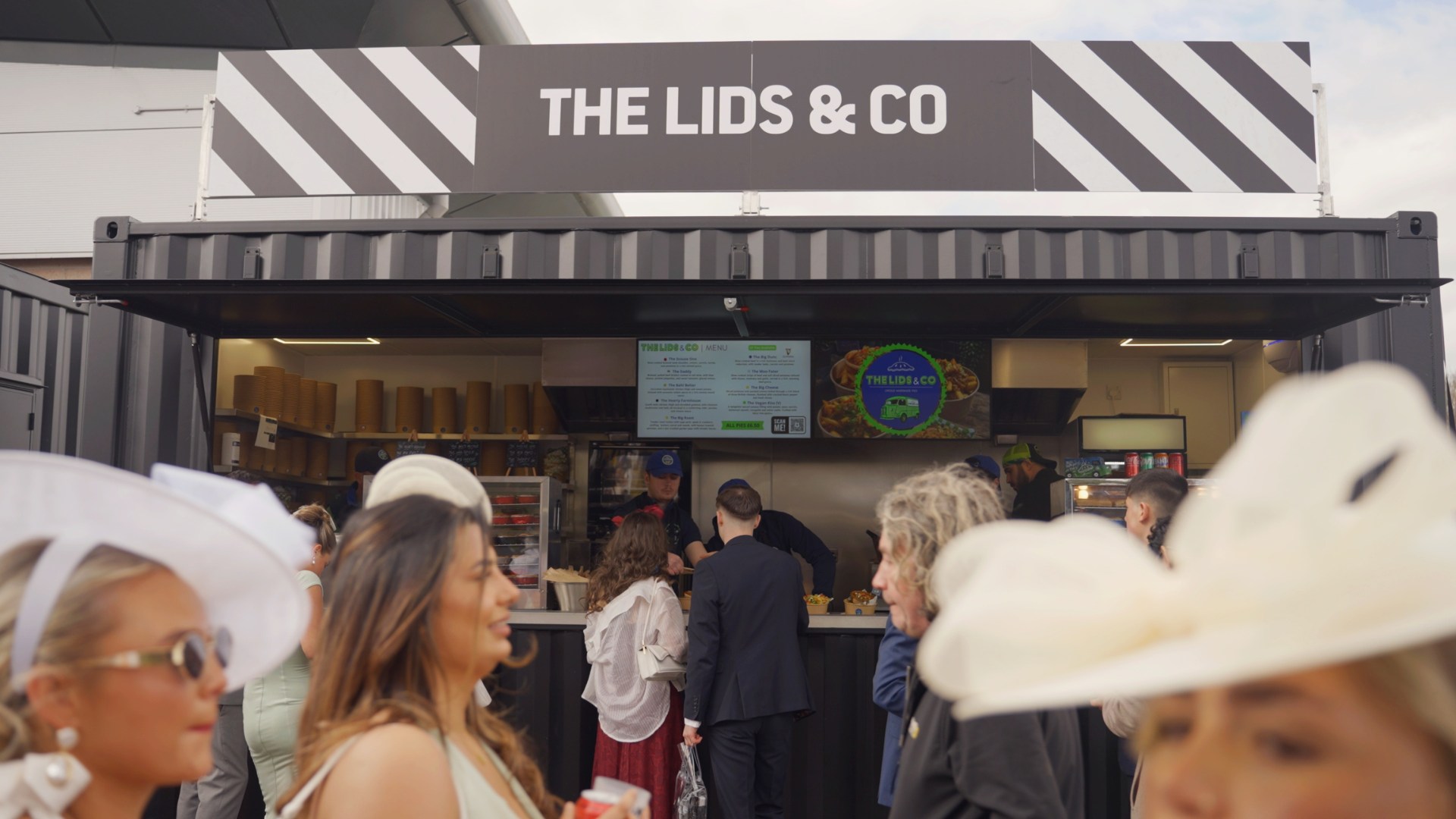 the lids and co serving their pies from a boxkitchen at aintree grand national 2026